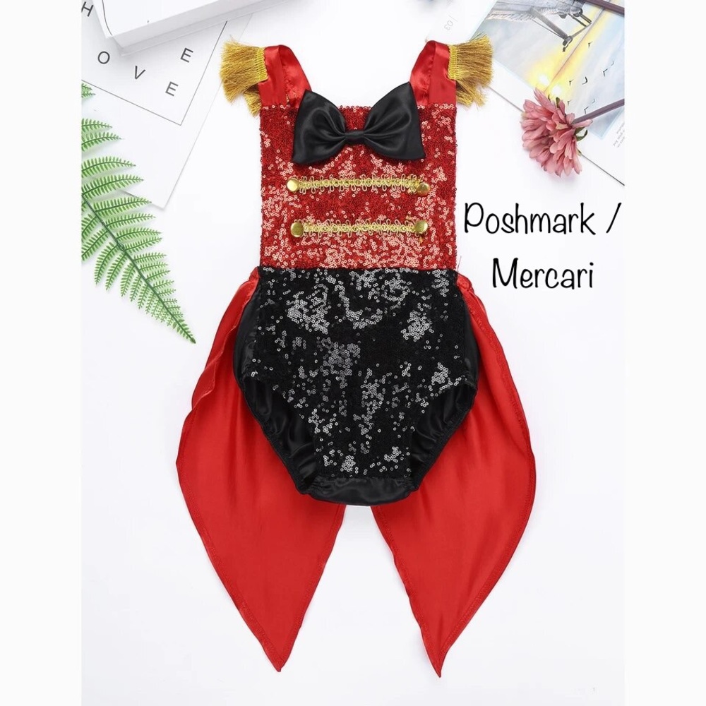 Circus Ringmaster Greatest Showman Halloween Costume Toddler Girls Big Top 12/18
